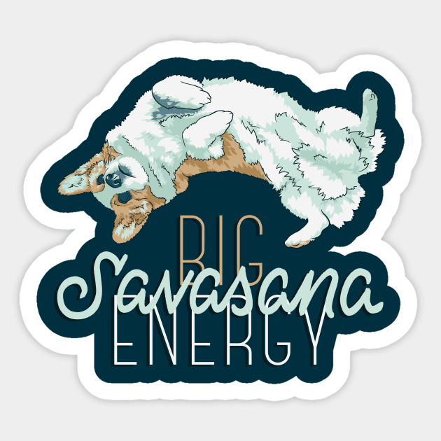 Big Savasana Energy Sticker by polliadesign